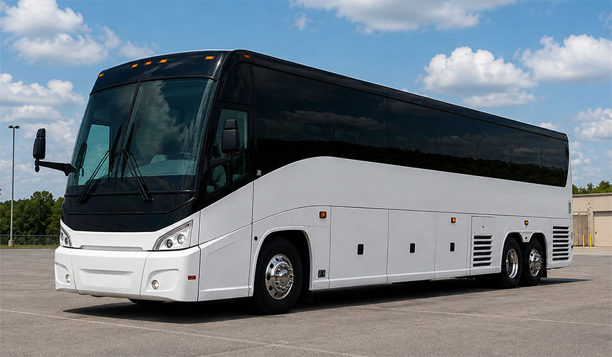 56-passenger charter bus available in Marietta, GA